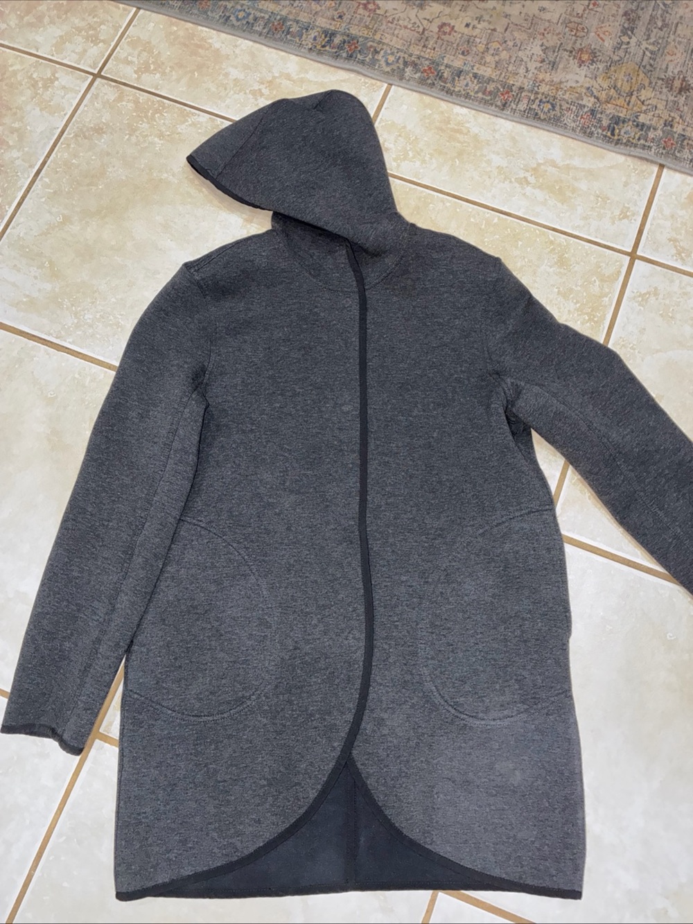 lululemon athletica Dark Gray Hooded Utility Jacket M/L